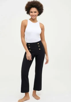Pants Leni Crop with elegant buttons