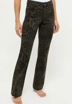 Pants Leni Flared with leopard pattern