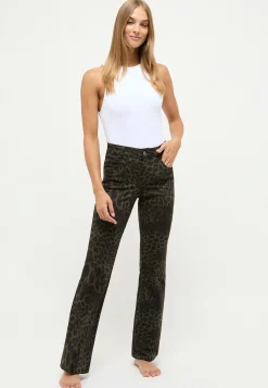 Pants Leni Flared with leopard pattern
