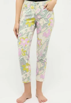 Pants Ornella with floral print
