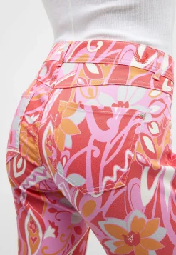 Pants Ornella with floral print
