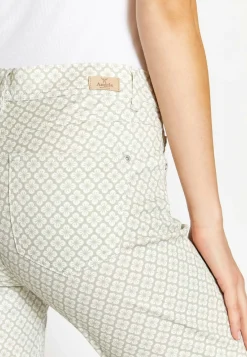 Pants Ornella with floral pattern
