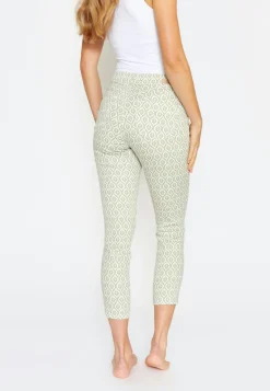 Pants Ornella with ornament print