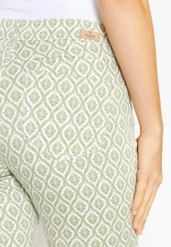 Pants Ornella with ornament print