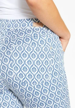 Pants Ornella with ornament print