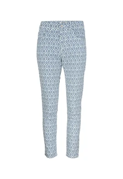 Pants Ornella with ornament print