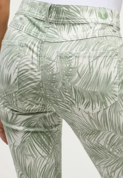 Pants Ornella with palm print