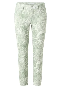 Pants Ornella with palm print