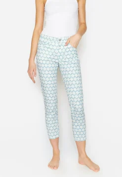 Pants Ornella with retro print