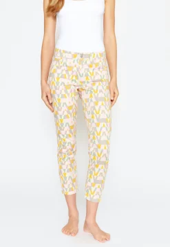 Pants Ornella with retro print