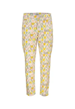 Pants Ornella with retro print