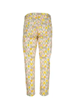 Pants Ornella with retro print