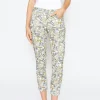 Pants Ornella with tropical print