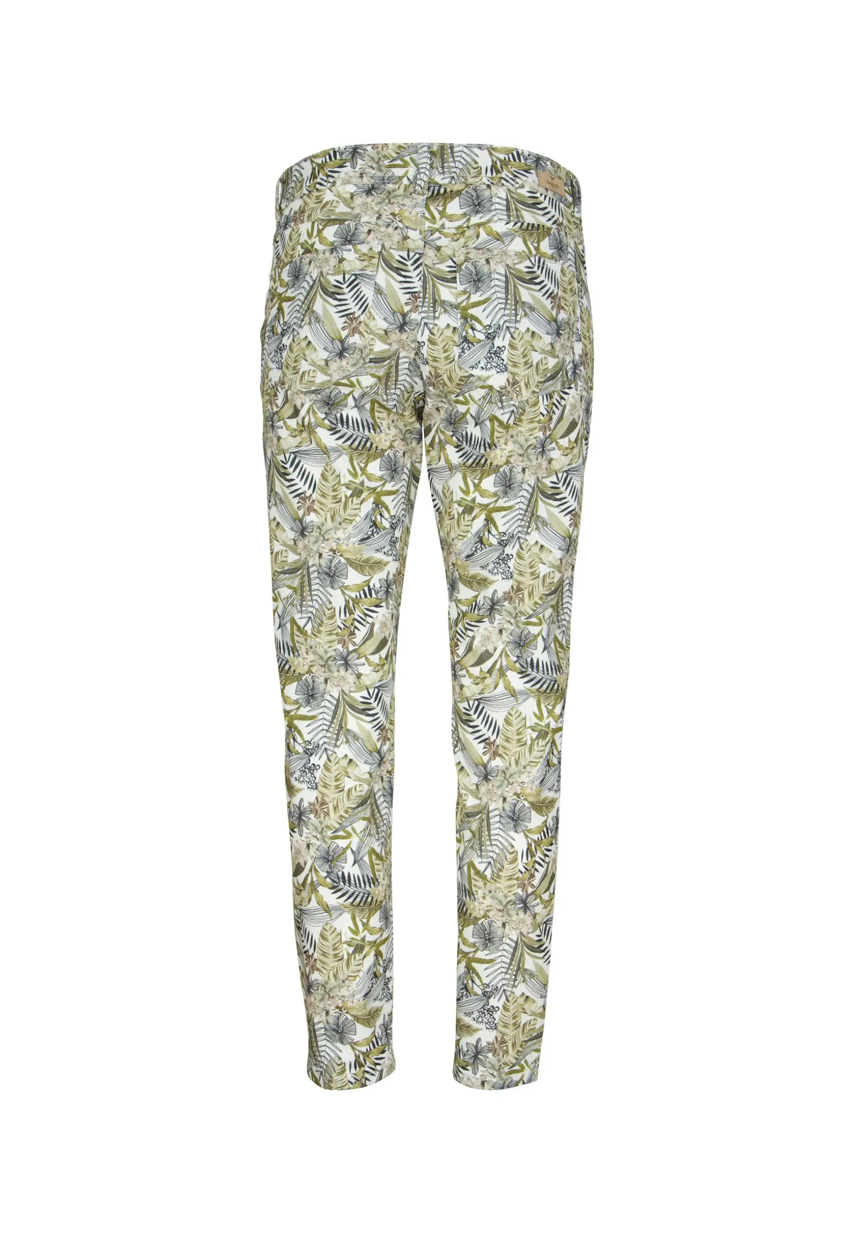 Pants Ornella with tropical print