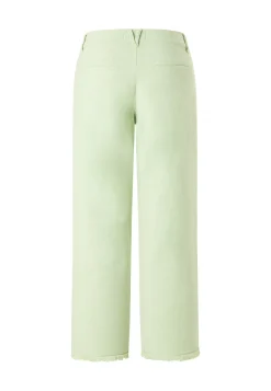 Pants Pocket Culotte with fringe hem