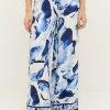Pure Palazzo Pants with Floral Pattern