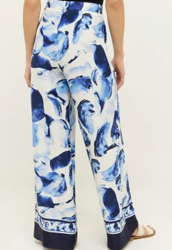 Pure Palazzo Pants with Floral Pattern