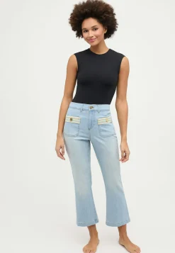 Shortened jeans Pocket Bootcut