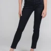 Skinny jeans with solid-colored design