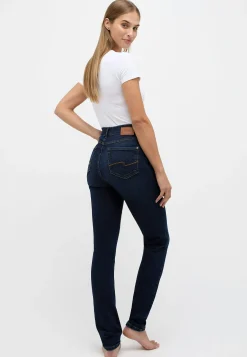 Skinny jeans with used wash