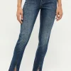 Skinny slit jeans