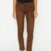 Skinny-fit Jeans with checked allover pattern
