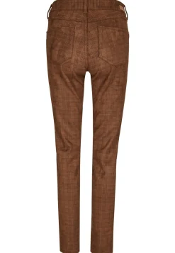 Skinny-fit Jeans with checked allover pattern