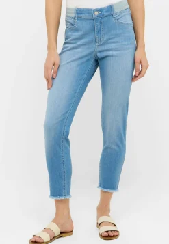 Slim Jeans One Size Crop Fringe