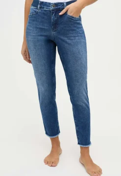 Slim Jeans One Size Crop Fringe