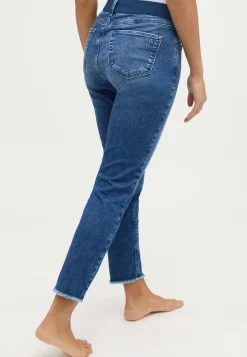 Slim Jeans One Size Crop Fringe