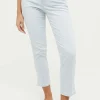 Straight Jeans Cici Crop Slit Sporty