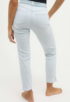 Straight Jeans Cici Crop Slit Sporty