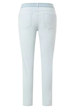 Straight Jeans Cici Crop Slit Sporty